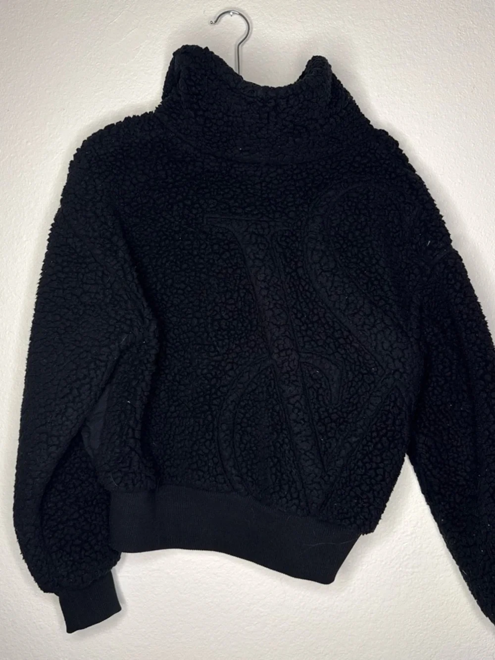 Victoria's Secret Black Sherpa Zip-Up Hoodie